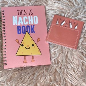 Nacho notebook & YAY sticky notepad 🧀